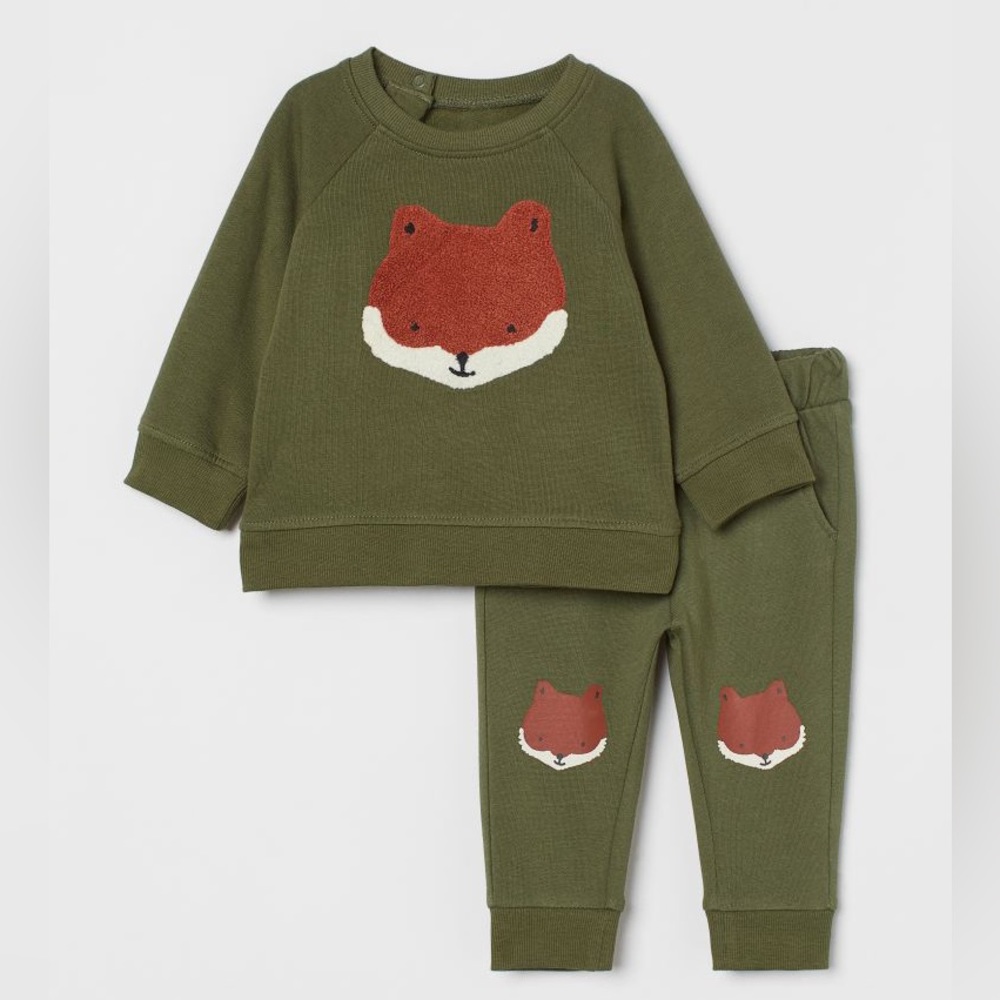 2-piece set- Fox sweatshirt & Pants